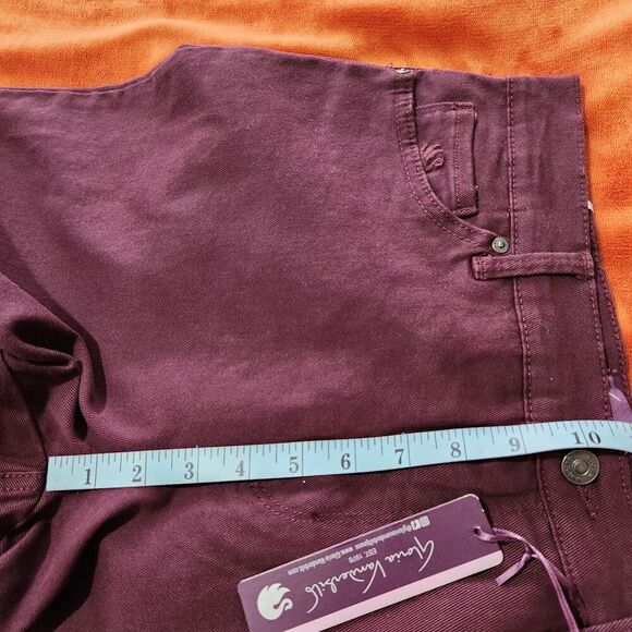 Gloria vanderbilt amanda slimming jeans Size 8 Color Wine Stretch Soft Touch - Picture 13 of 16